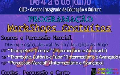 Definida a programação final do 3º FICA - Festival de Inverno de Castilho