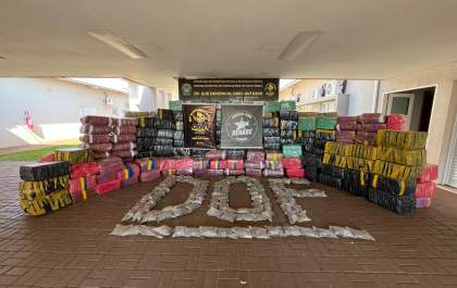 Carga milionária de maconha em material reciclável é apreendida pelo DOF no município de Amambai