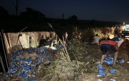 Três são indiciados por saque a carga de cerveja