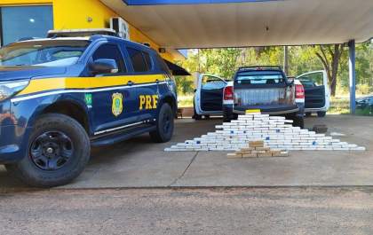 PRF apreende 118 kg de cocaína na BR-262