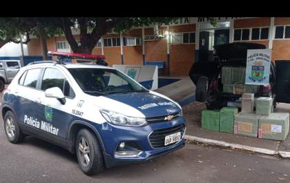 Veículo com mercadorias contrabandeadas é interceptado pela polícia em Brasilândia