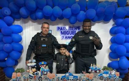Polícia Militar surpreende fã mirim em Três Lagoas
