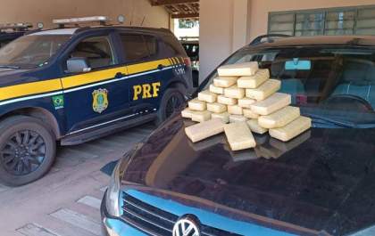 PRF apreende 27 kg de cocaína na BR-262