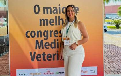 Unisalesiano: aluna de Veterinária apresenta trabalhos em um dos congressos mais importantes do país