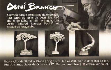Biblioteca Municipal recebe exposição '55 Anos da Arte de Osni Branco'