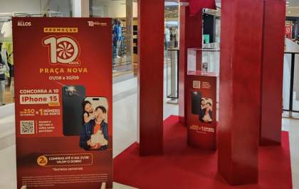 Shopping de Araçatuba vai sortear 10 iPhones