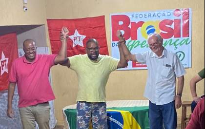 Messias e Padre Renê são os pré-candidatos a prefeito e vice, respectivamente, pela Federação Brasil da Esperança