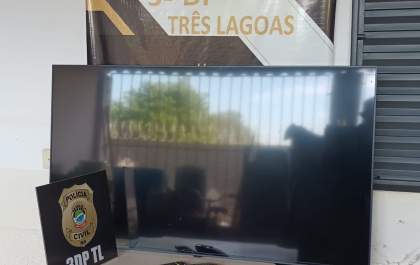 Casal é preso após furtar televisão no bairro São Carlos