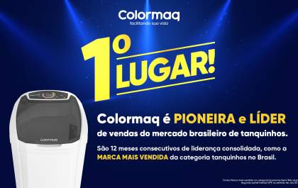Liderança nacional da Colormaq no segmento de tanquinhos é ratificada em pesquisa
