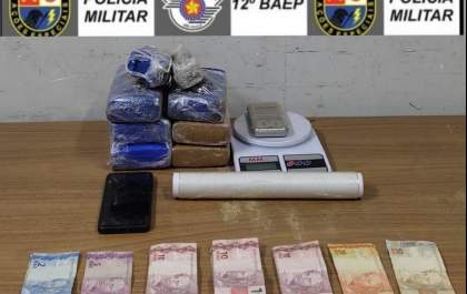 PM prende homem com mais de 3 quilos de maconha
