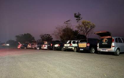 Polícia Civil e Receita Federal apreendem R$ 1,5 milhão em veículos e mercadorias contrabandeadas
