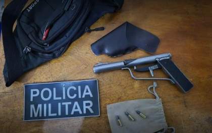 Motociclista é preso por porte ilegal de arma de fogo em Três Lagoas