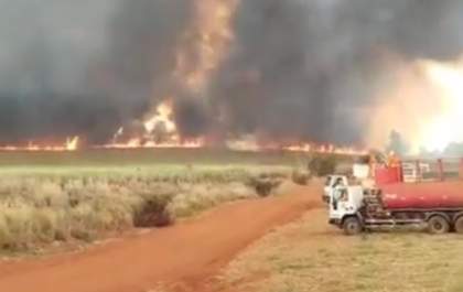 Incêndios voltam a consumir áreas na região de Andradina