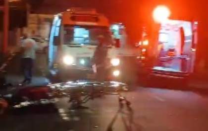 Motociclista morre em acidente na rua José Caetano Ruas