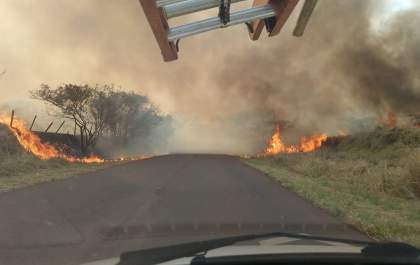 ALERTA: Estrada de Planalto com alto índice de fumaça na tarde desta terça-feira (10)