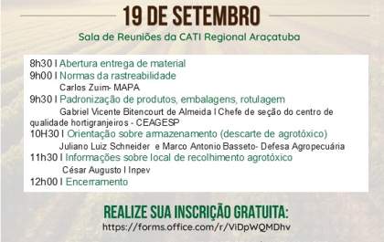 Sebrae-SP promove evento para produtores rurais em Araçatuba