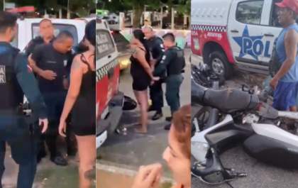 Sargento da PM é preso por embriaguez ao volante enquanto ensinava mulher a dirigir viatura da corporação
