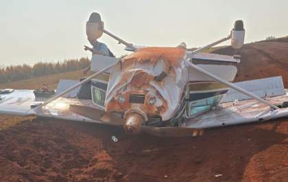 Polícia Civil investiga acidente com avião em Chapadão do Sul