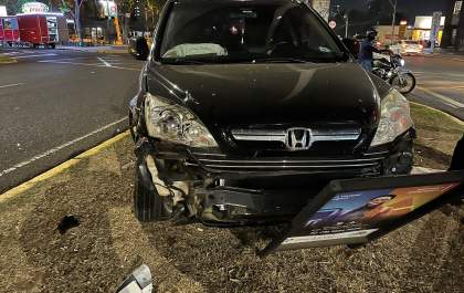 Gestante é socorrida após colisão entre veículos na avenida Brasília