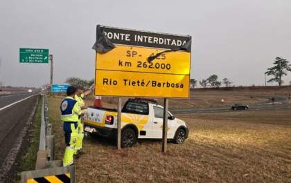 Ponte do rio Tietê em Barbosa ficará 2 meses interditada