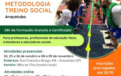 Araçatuba receberá projeto Rede Esporte Treino Social