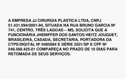 Edital de convocação