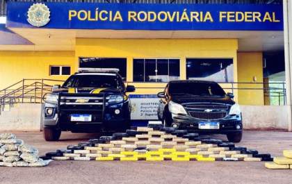 PRF apreende 85 kg de drogas em operação na BR-262