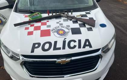 Homem é preso em Castilho por porte ilegal de arma e ameaça