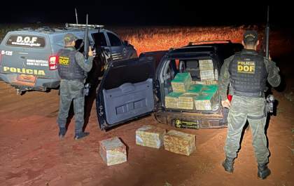 DOF apreende 400 kg de maconha na MS-165