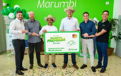 Associado do Sicredi ganha meio milhão de reais em campanha de incentivo à poupança
