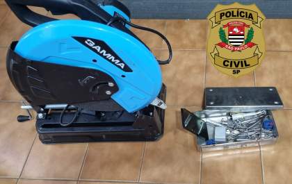 Homem é preso pela Polícia Civil em Birigui com serra elétrica furtada de construção