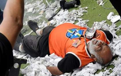 Fotógrafo fica ferido após explosão na Arena MRV durante final da Copa do Brasil