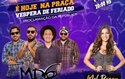 Nesta quinta, Murutinga do Sul terá show na praça às 20h