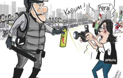 Charge - Manifestações