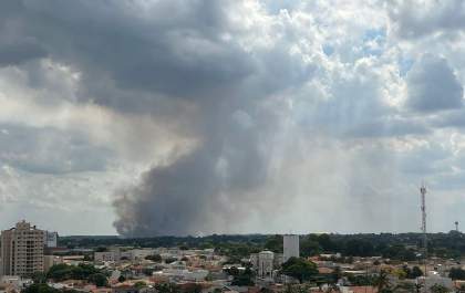 Incêndio em canavial mobiliza bombeiros