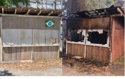 Incêndio devasta residência de homem que se explodiu no STF