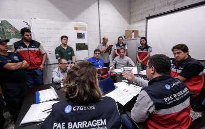 CTG Brasil realiza simulado de evacuação de emergência de barragem na Usina Hidrelétrica Jupiá