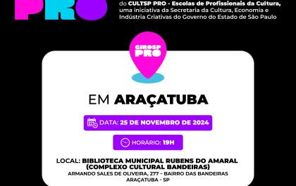 Araçatuba recebe ação cultural do Governo de São Paulo