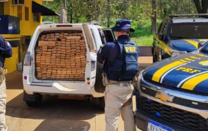 PRF apreende 1,5 tonelada de maconha e recupera veículo furtado em Três Lagoas