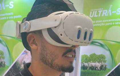 Empresa leva óculos de realidade virtual para Feicorte