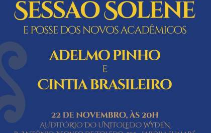 Academia Araçatubense de Letras dá posse a 2 novos membros