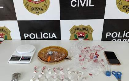 Casal é preso por tráfico de drogas pela Polícia Civil em Penápolis