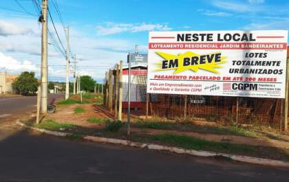 Loteamento “Jardim Bandeirantes” no Bairro Santa Cecília em Andradina