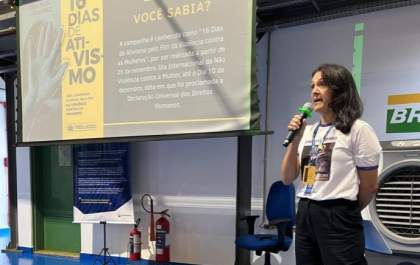 Homens são convocados à luta pelo fim da violência contra mulheres em palestra na Petrobras em Três Lagoas