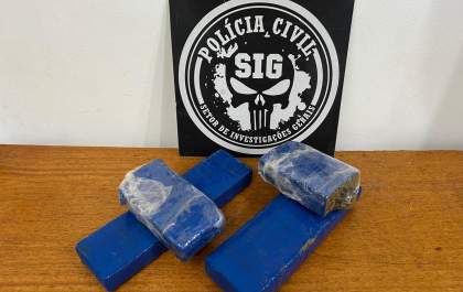 Polícia Civil de Três Lagoas apreende mais de 2 kg de maconha em forro de residência