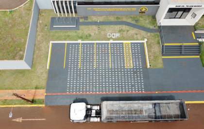 DOF apreende 500 kg de cocaína sendo transportados para o Paraná