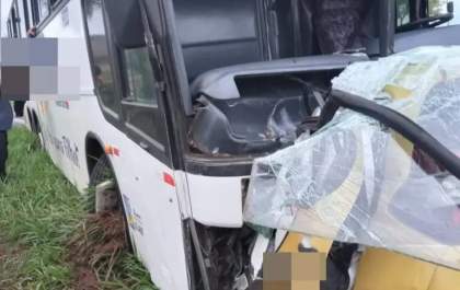 Acidente envolvendo ônibus e carro na MS-295 deixa uma pessoa morta