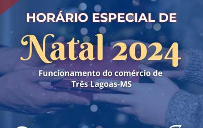 Confira horário especial de Natal do comércio em Três Lagoas