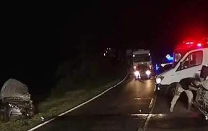 Casal de Paranaíba perde a vida em grave acidente na BR-158