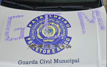 Guarda Municipal apreende 250 porções de cocaína encontradas perto de escola